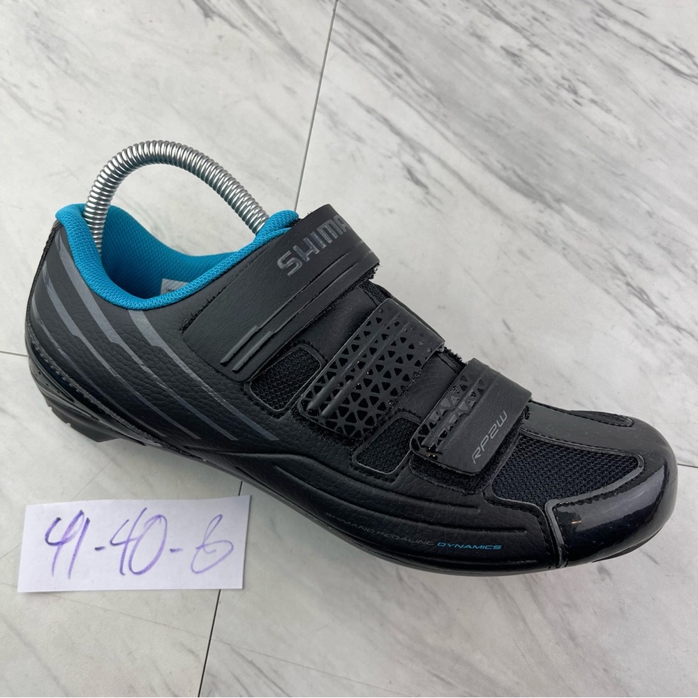 Shimano Black Cycling Shoe with Blue Lining